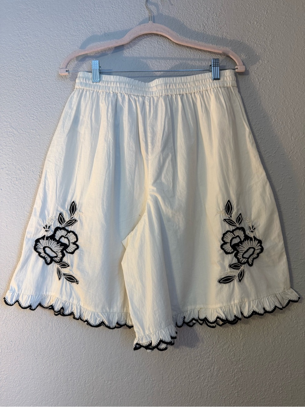 Free People Marin Short Set is crafted from ivory cotton with Black Embroidered - Picture 13 of 13